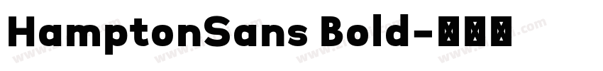 HamptonSans Bold字体转换